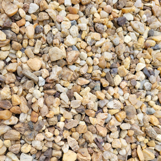 Gravel pile on site